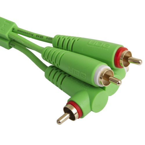 Аудиокабель UDG Set RCA Straight-RCA Angled Green 3m (U97005GR)
